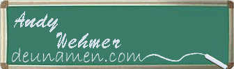Andy Wehmer Visitenkarte